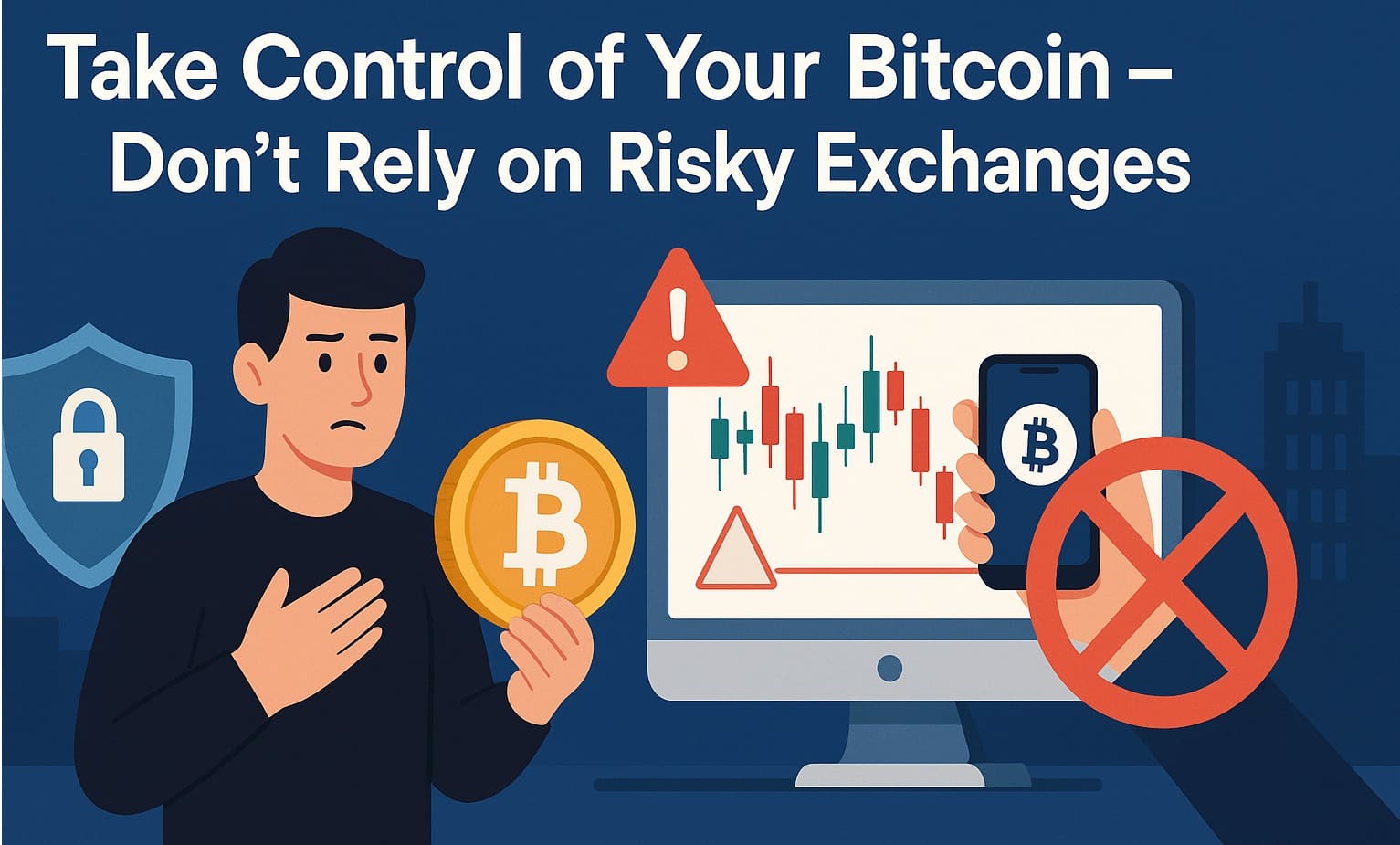 take control of your crypto - only use non-custodial bitcoin wallet